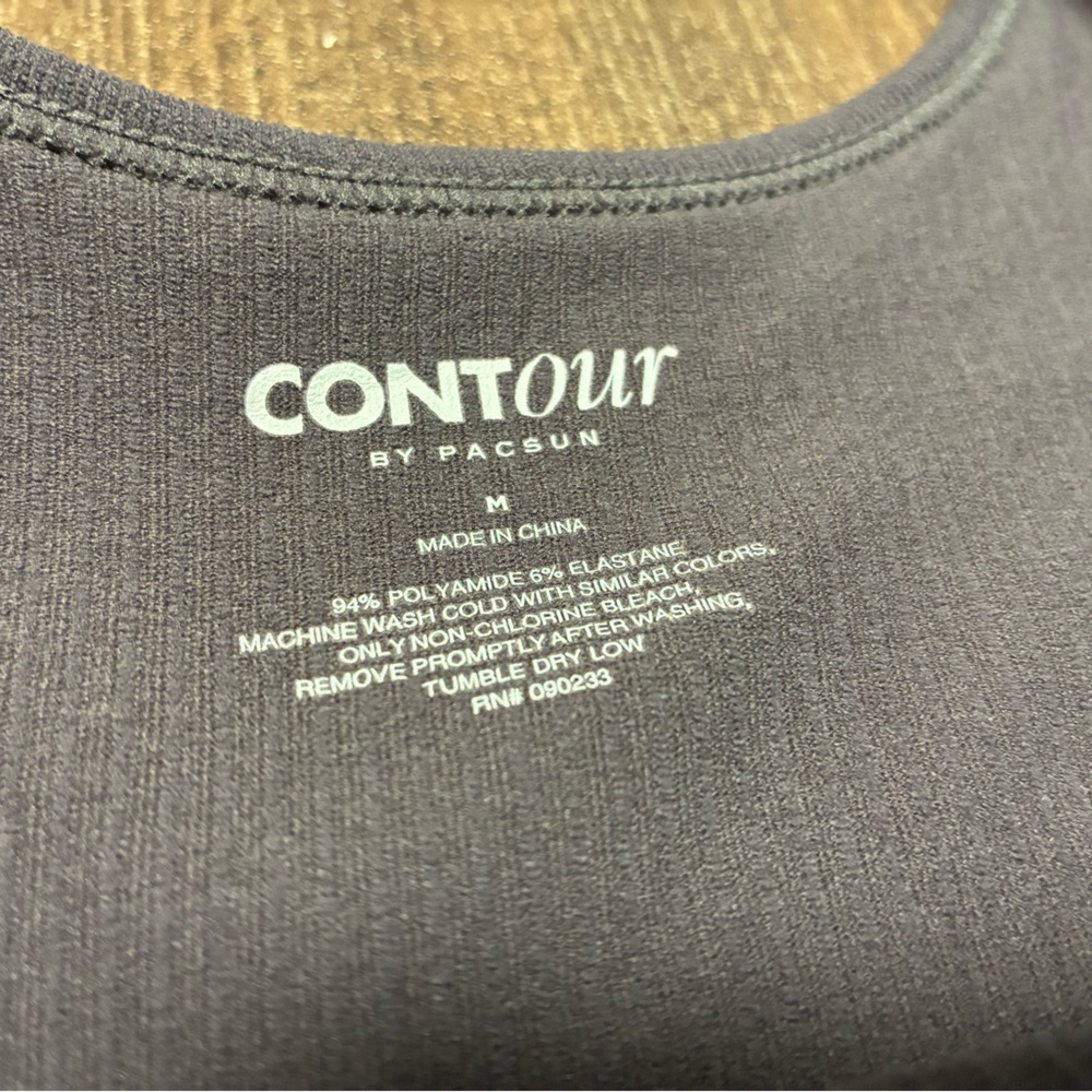 PacSun Contour Charcoal Ribbed Tank - Picture 3 of 4